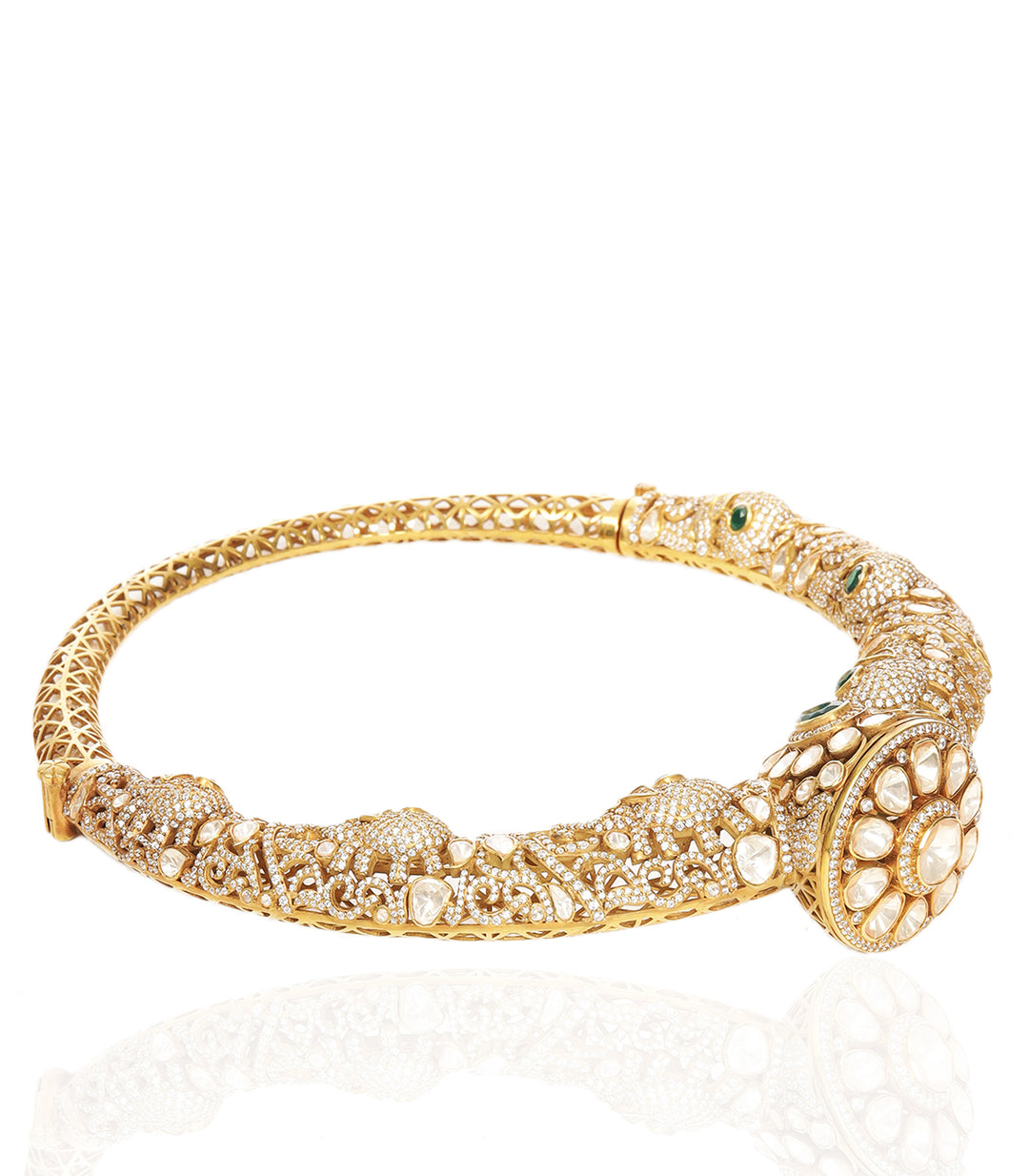 MISHIKA ANTIQUE FINISH MOISSANITE HASLI