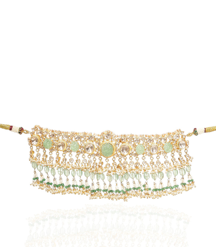 NITARA RED&GREEN MOISSANITE NECKLACE SET