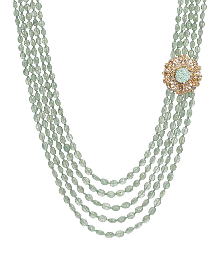 RUBINA  GREEN GROOM NECKLACE