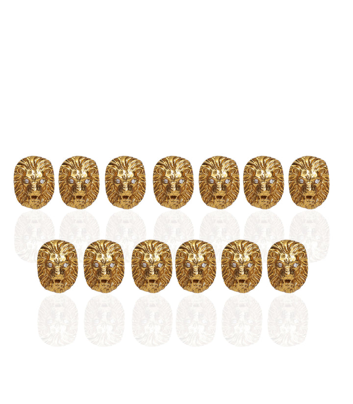 AADHISHREE GOLD PLATED BUTTON