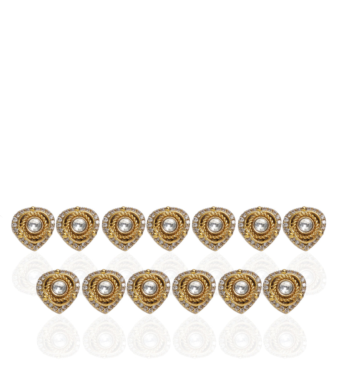AMANI GOLD PLATED  POLKI BUTTON