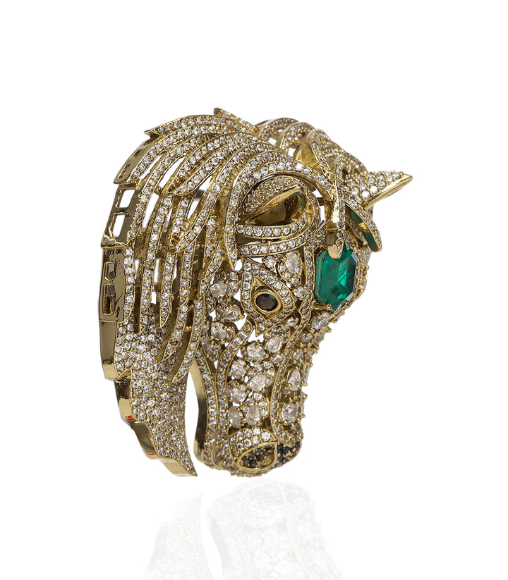 ASHVA GREEN BROOCH