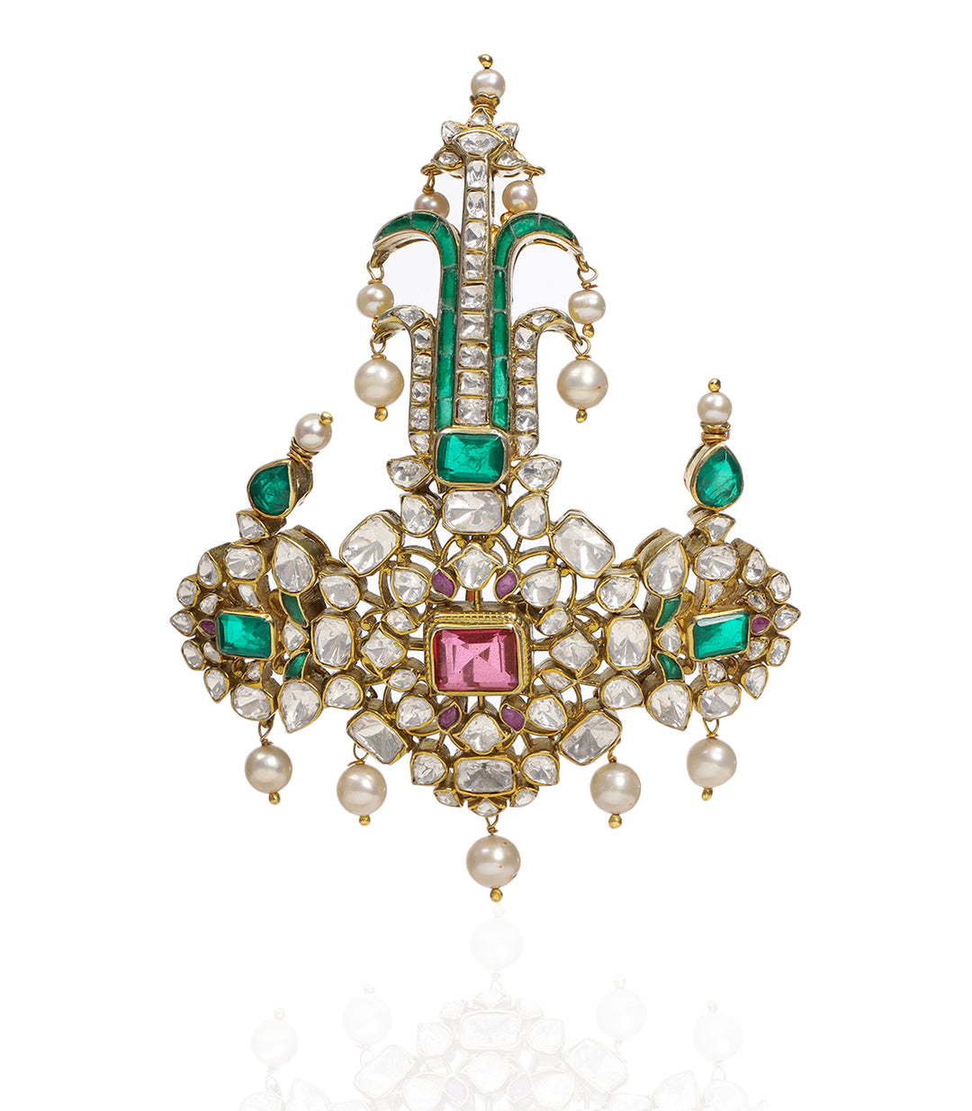PARNEET GREEN MOISSANITE KALGI