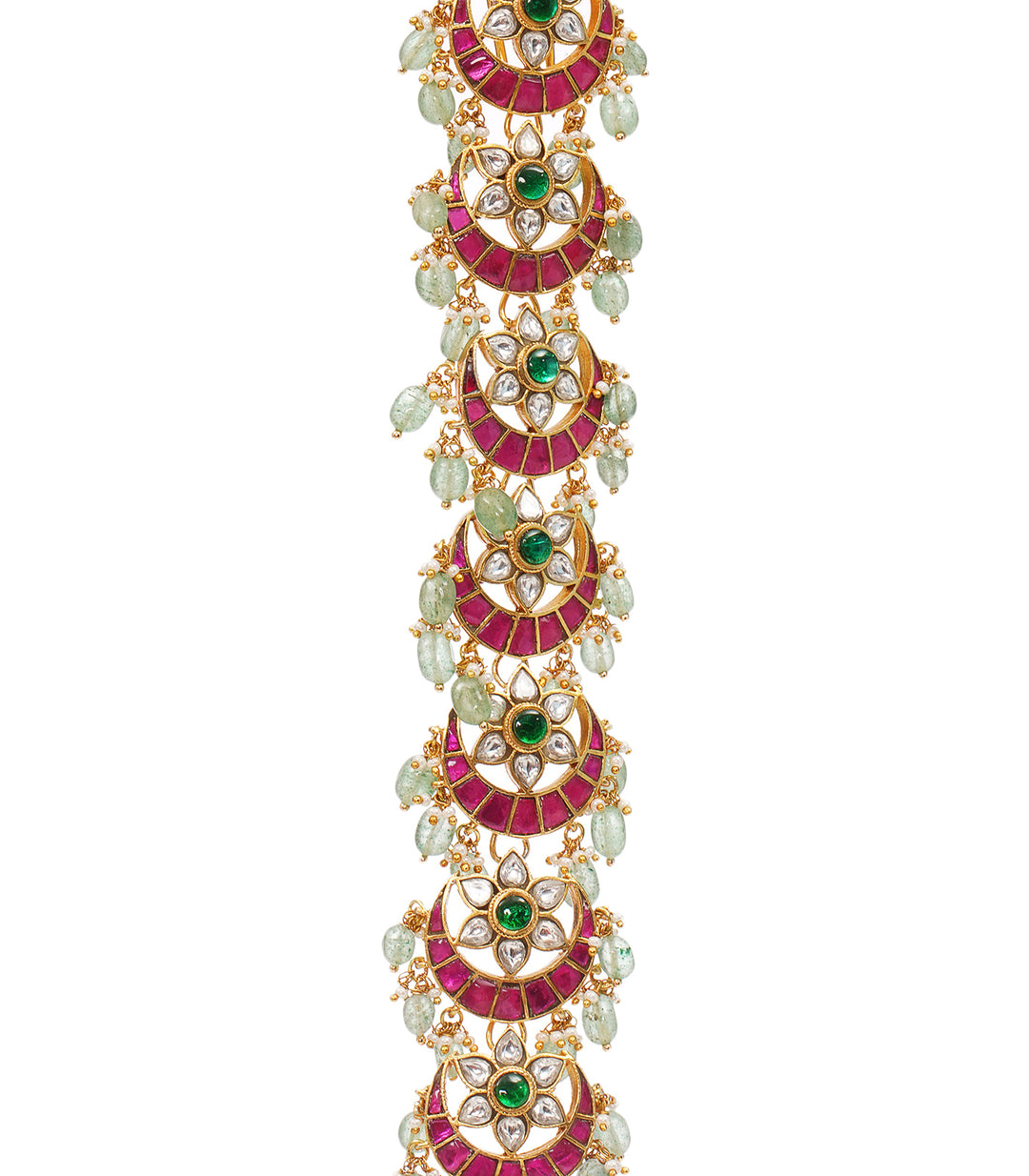 CHAHAK KUNDAN RED & GREEN CHOTI