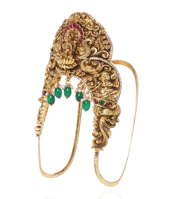 ANMARA  RUBY & GREEN ONYX  BAJUBANDH