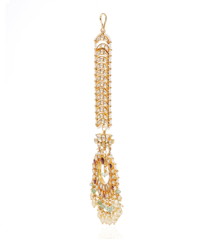 TISYA RED KUNDAN TIKKA