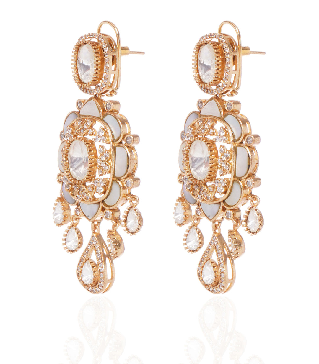 FALGUNI MOTHER OF PEARLS STATEMENT EARRING