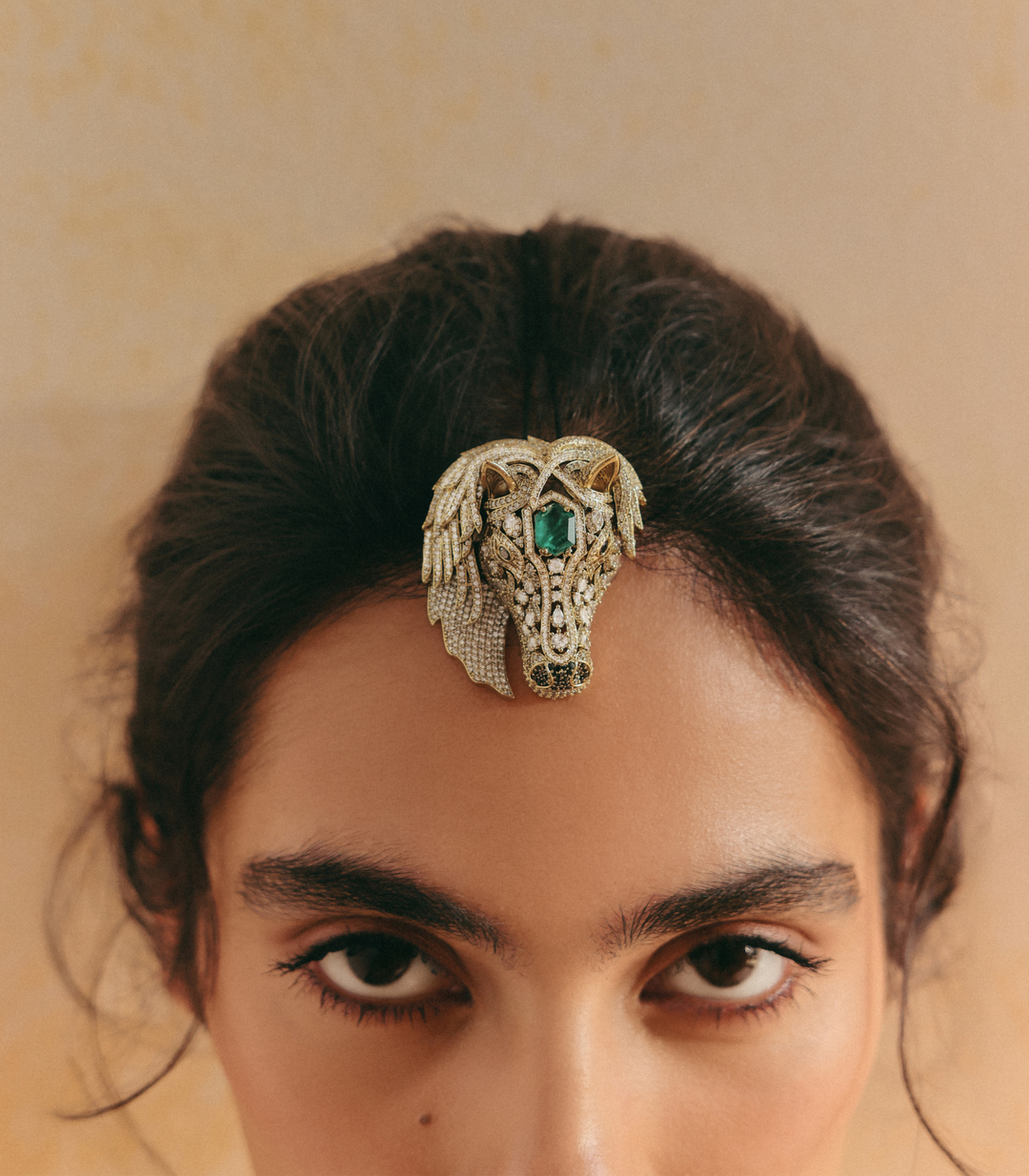 ASHVA GREEN BROOCH