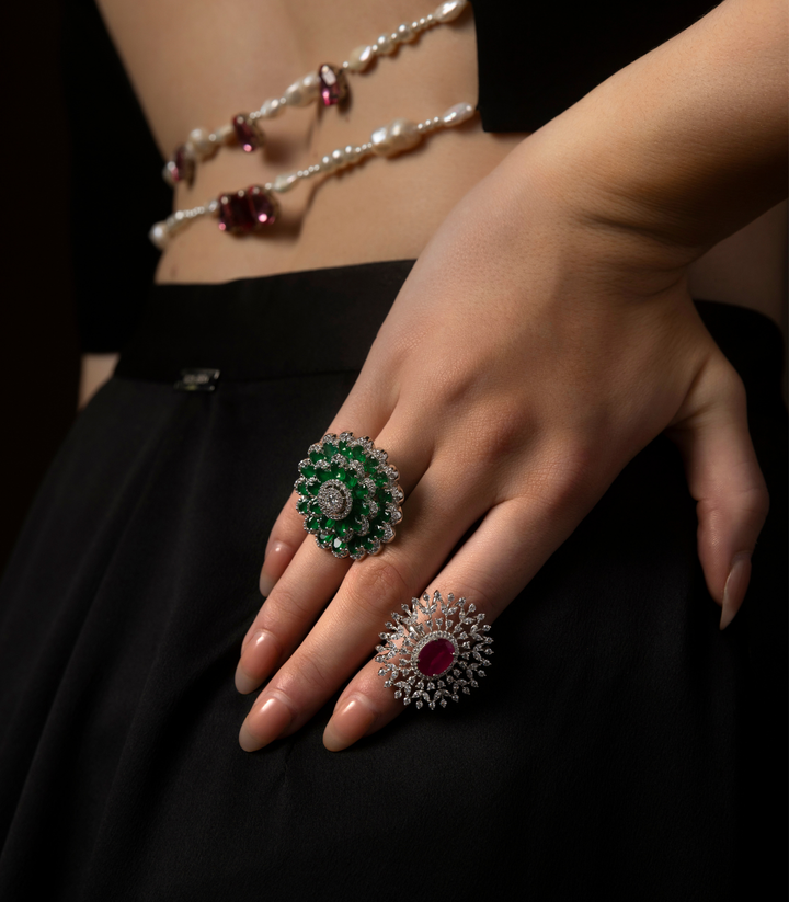SAYLOR GREEN ZIRCON RING