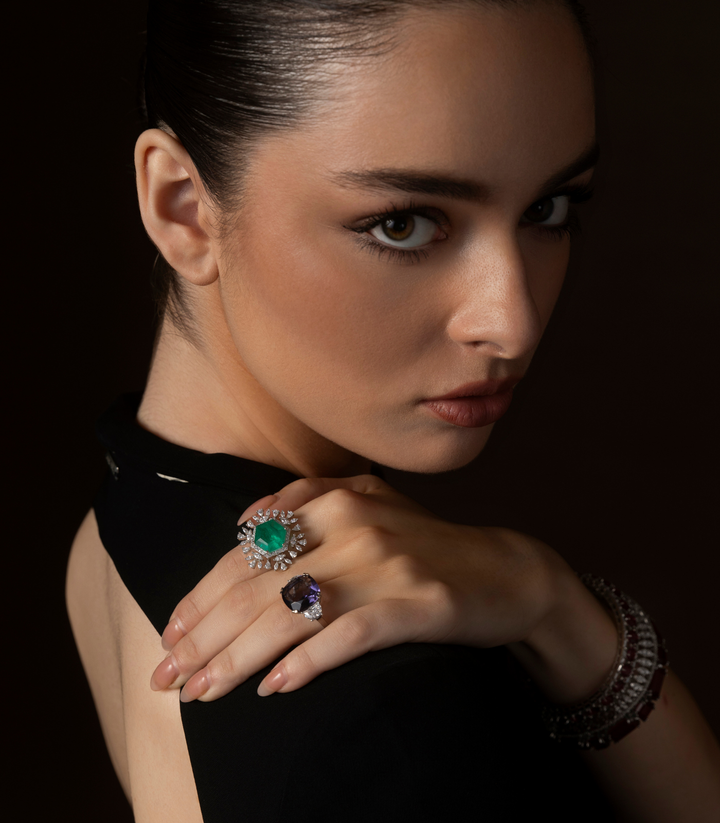 SOPHIA GREEN ZIRCON RING