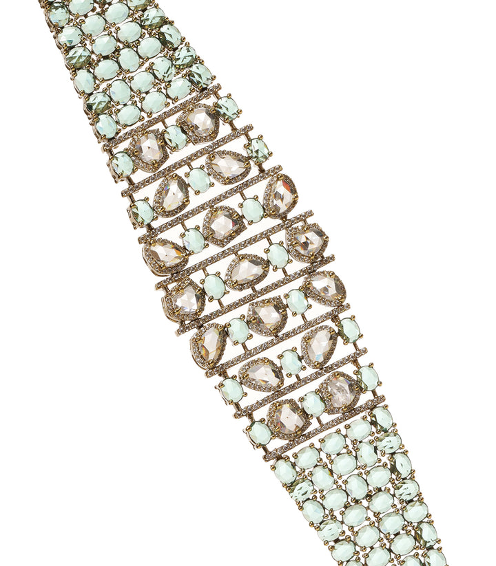 HARITA GREEN ZIRCON NECKLACE SET