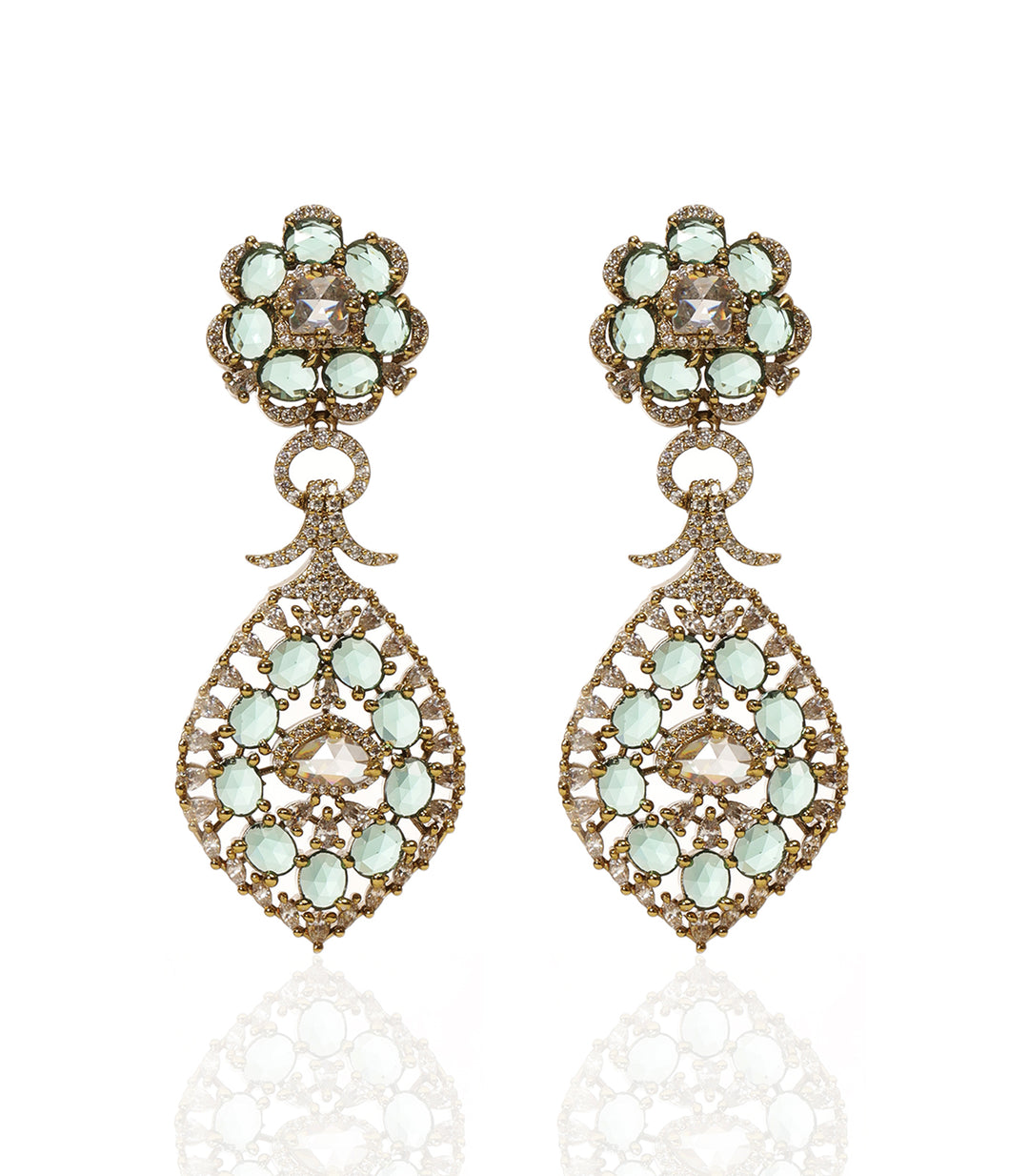 RIVA MINT ROSE CUT NECKLACE SET