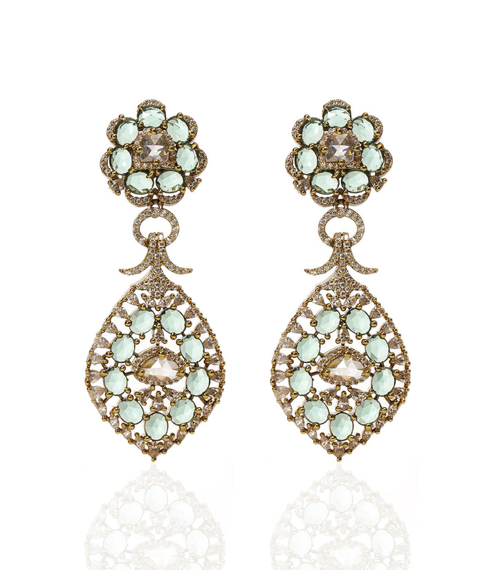 RIVA MINT ROSE CUT NECKLACE SET
