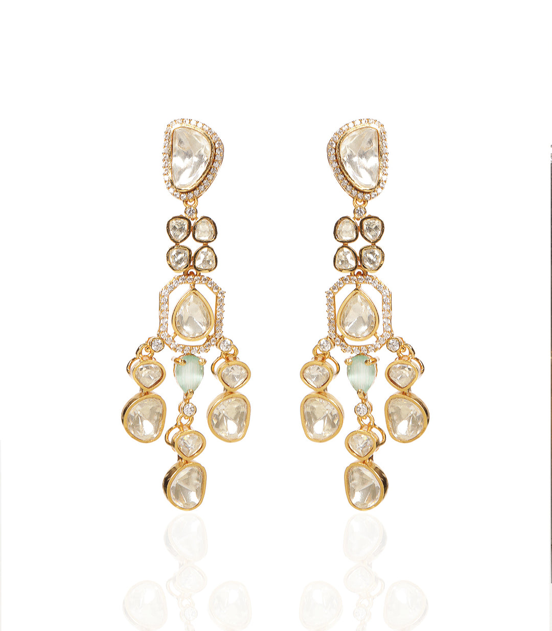 BRINDA MINT MOISSANITE NECKLACE SET