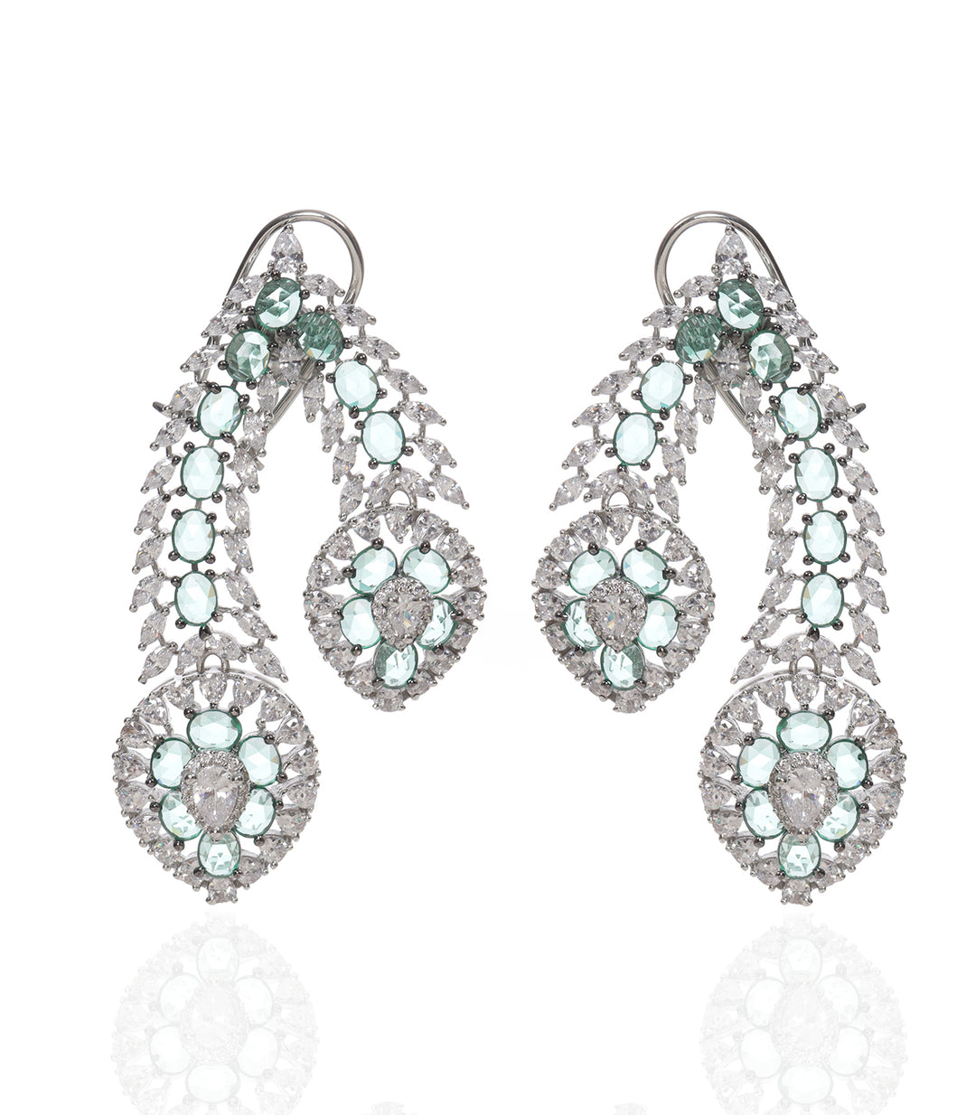 SADHIKA MINT ZIRCON NECKLACE SET