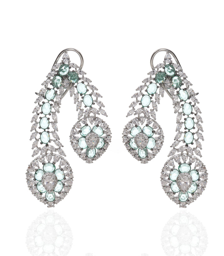 SADHIKA MINT ZIRCON NECKLACE SET