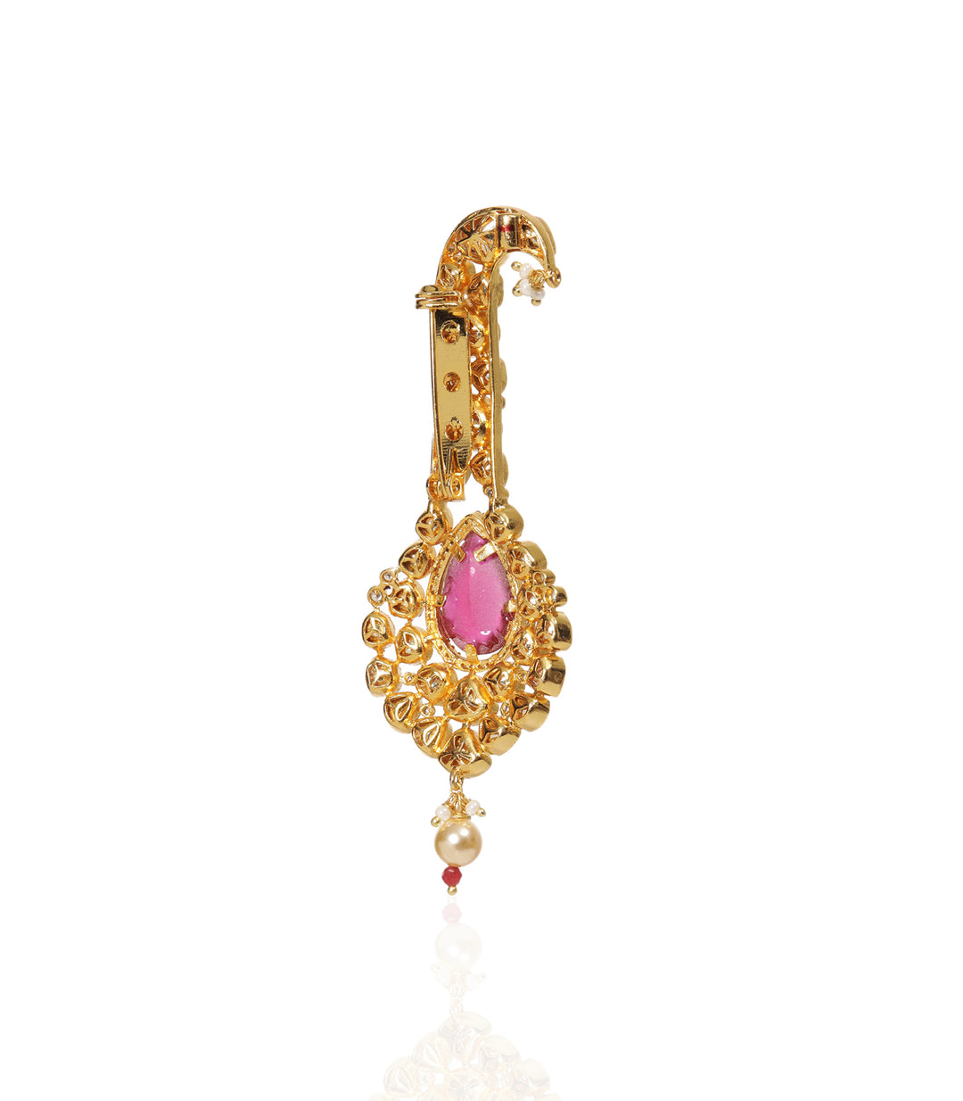 SADHIKA RUBY GOLD PLATED MOISSANITE KALGI