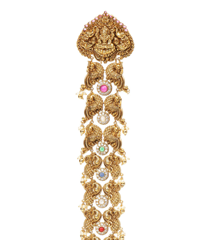 TANIA RED GOLD PLATED CHOTI