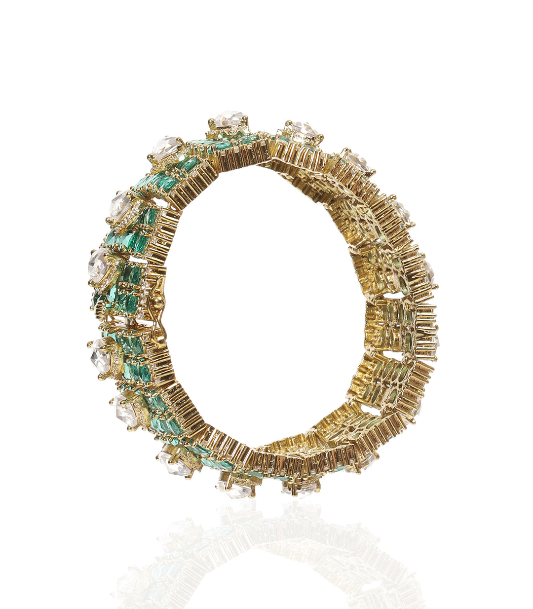 MOHANA GREEN ROSE CUT BRACELET