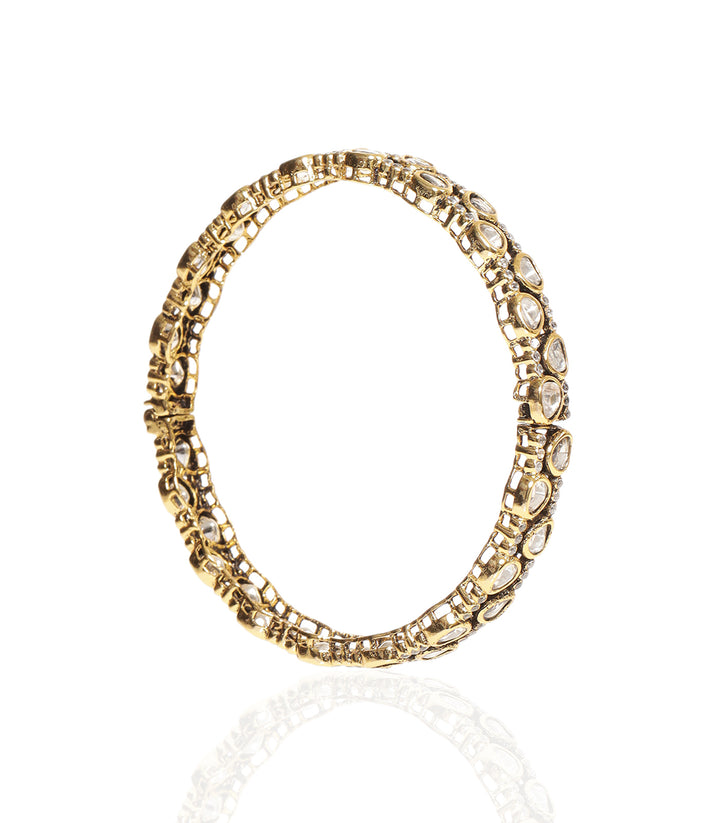 MOHANA ANTIQUE FINISH POLKI BANGLES