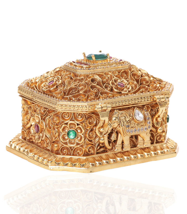 ALKA GOLD PLATED ORNATE BOX