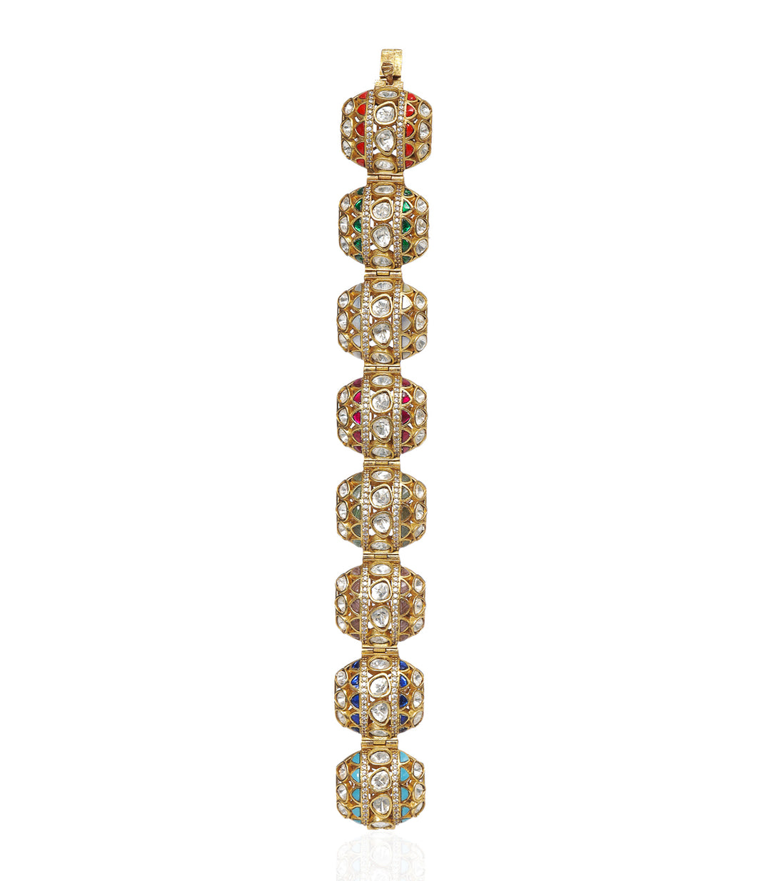 AMBIKA NAVRATAN POLKI BRACELET