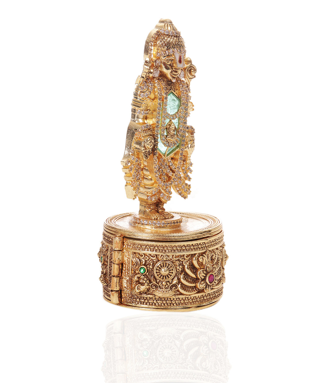 SHREE VENKATESWARA GOLD PALTED ORNATE BOX