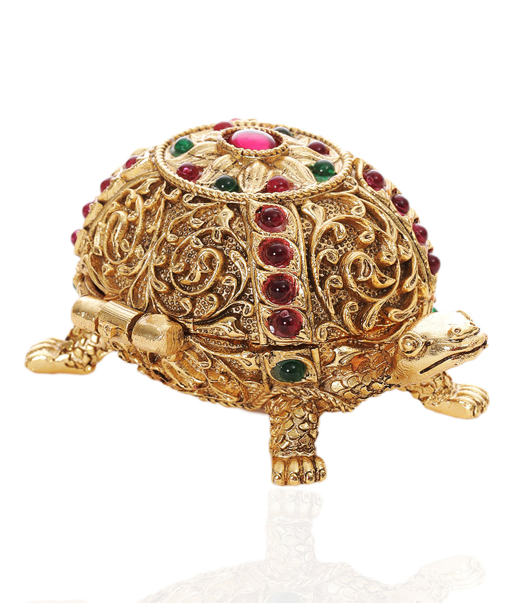 KAMATH RED & GREEN GOLDPLATED ORNATE BOX
