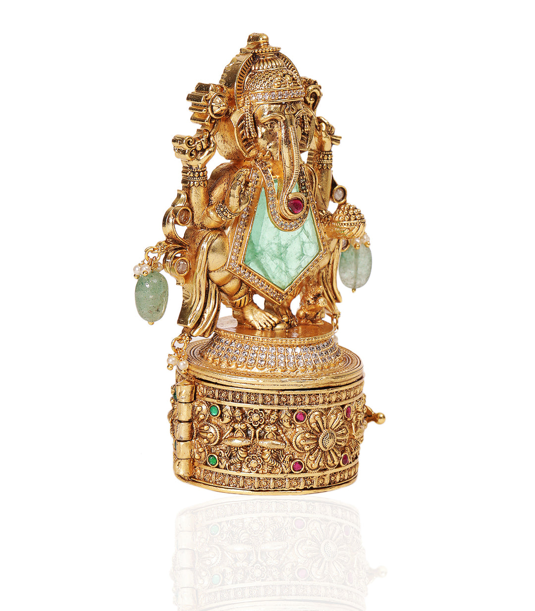 GANESHA GOLD PALTED MINT ORNATE BOX