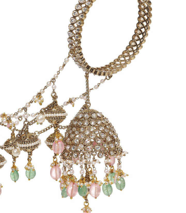 RAJSHRI ANTIQUE GOLD FINISH KALIRE