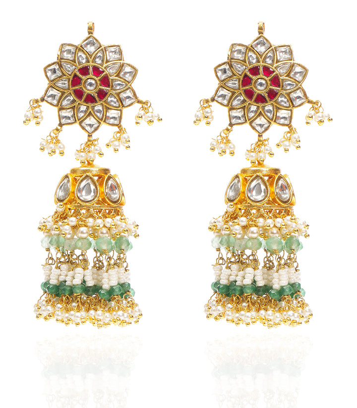 MAIYA RED KUNDAN NECKLACE SET