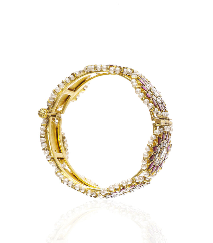 AVNI RED KUNDAN BANGLES
