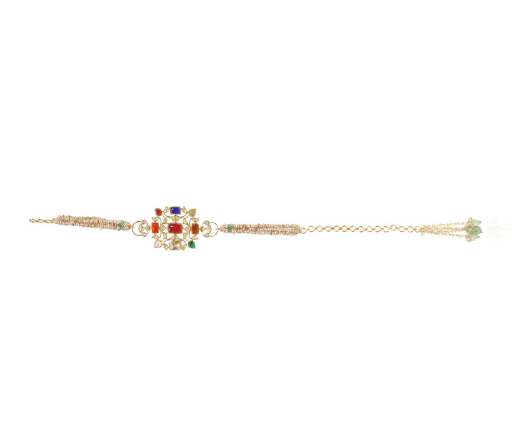 ANIKA RED & GREEN MOISSANITE NECKLACE
