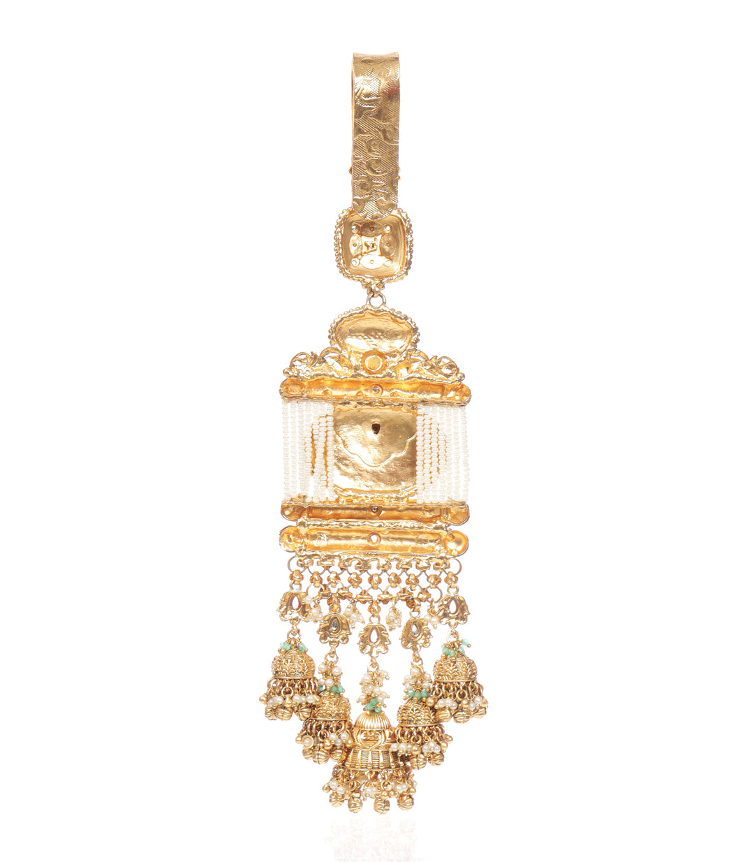 RUBINA  RED & GREEN  KUNDAN KEYCHAIN