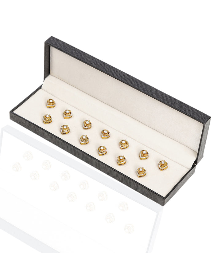 AMANI GOLD PLATED  POLKI BUTTON