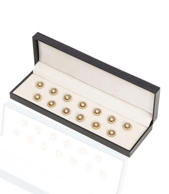 ANMARA GOLD PLATED  POLKI BUTTON