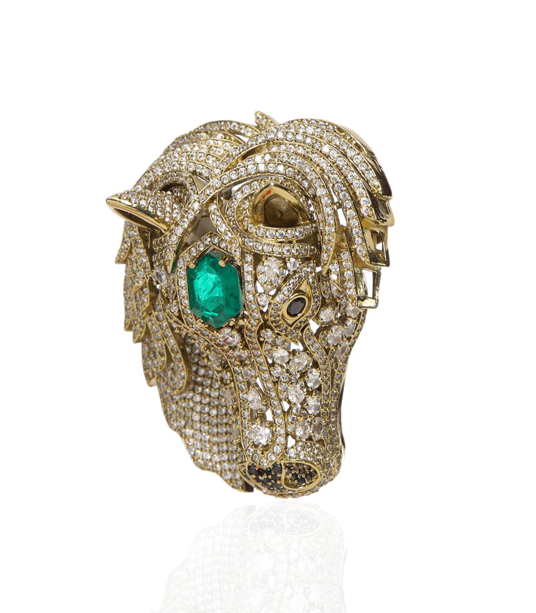 ASHVA GREEN BROOCH