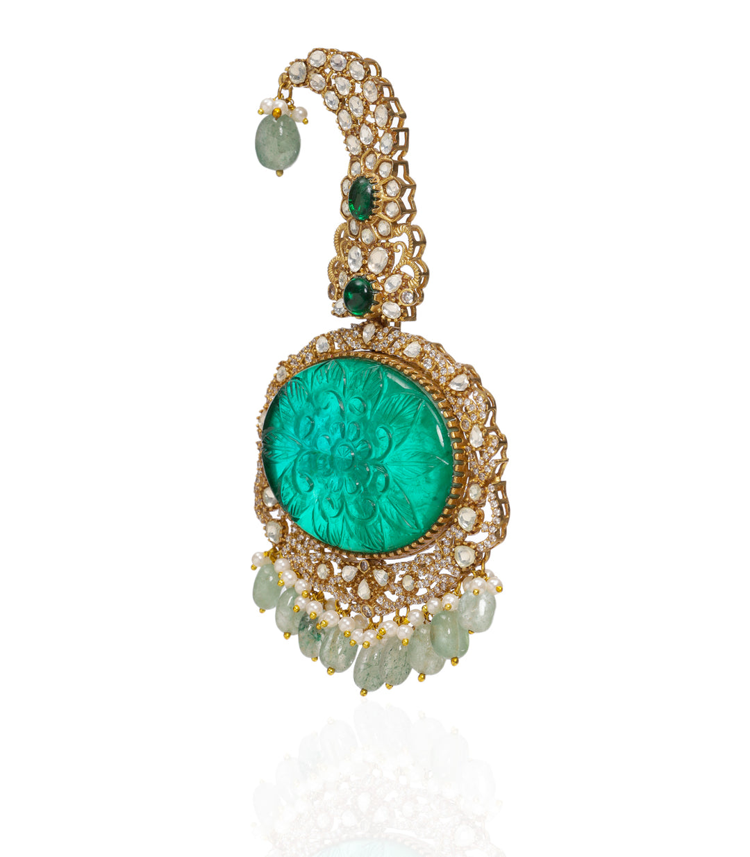 NISHI GREEN POLKI KALGI