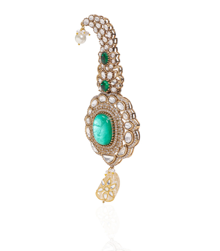 KARTIKA GREEN MOISSANITE KALGI
