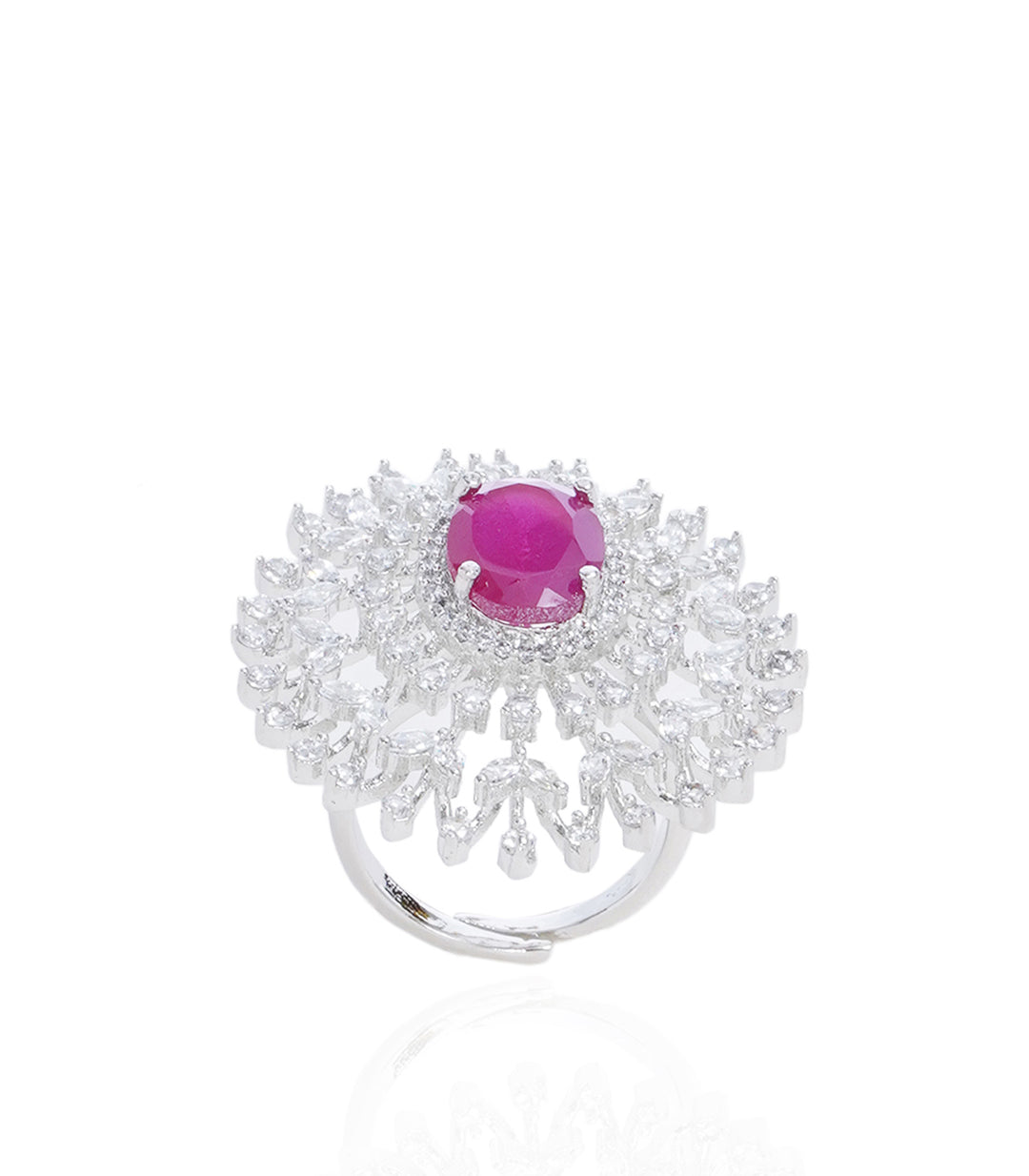 EVELYN RUBY ZIRCON RING