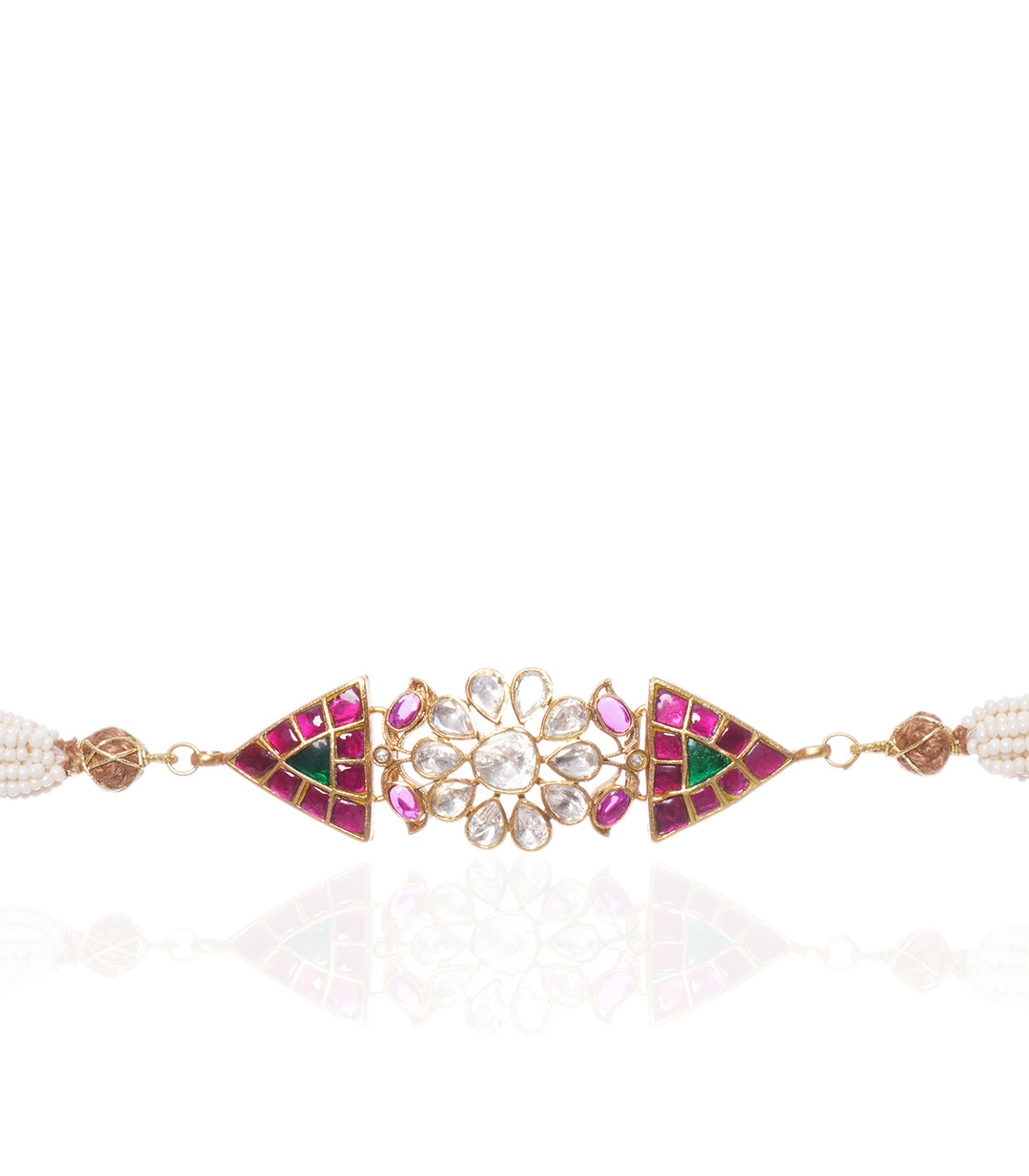 DAYITA RED & GREEN  KUNDAN CHOKER