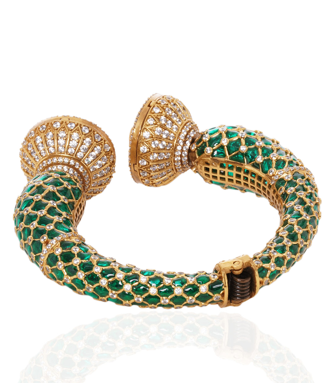 LASHIKA GREEN POLKI BANGLES