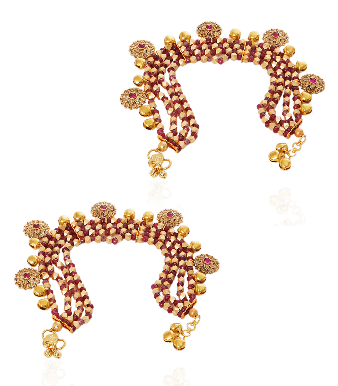 VARNIKA  RUBY ANKLET