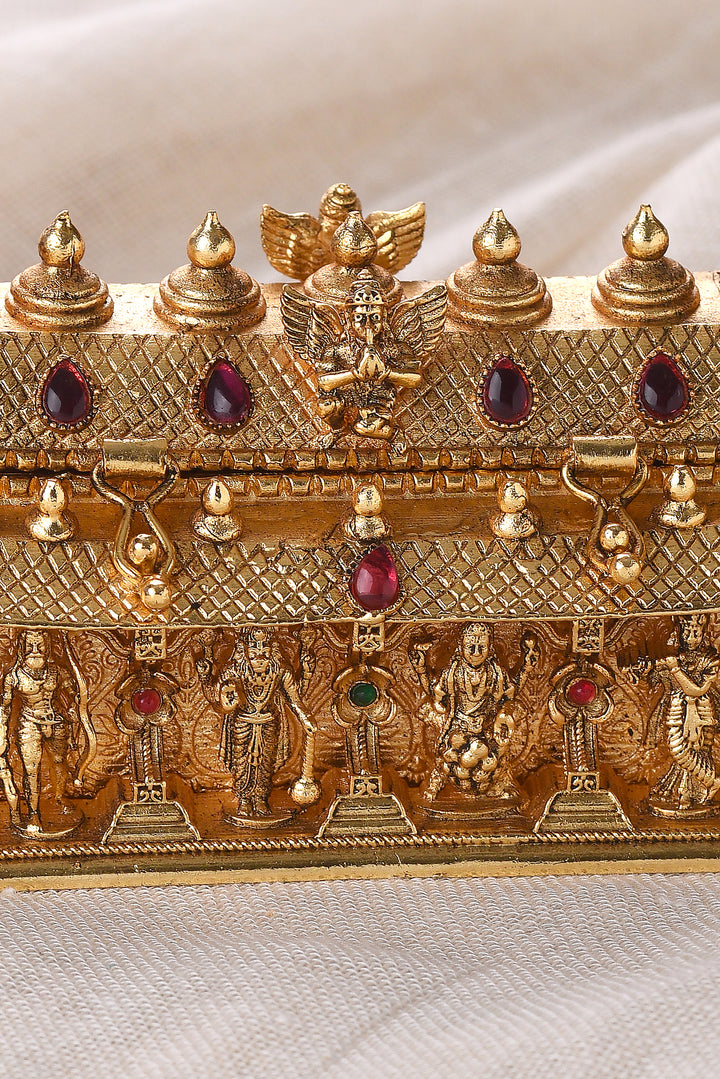 TEMPLE GOLD PLATED SINDOOR BOX