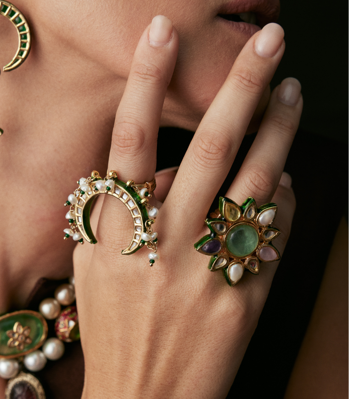 AKSHARA NAVRATAN KUNDAN RING