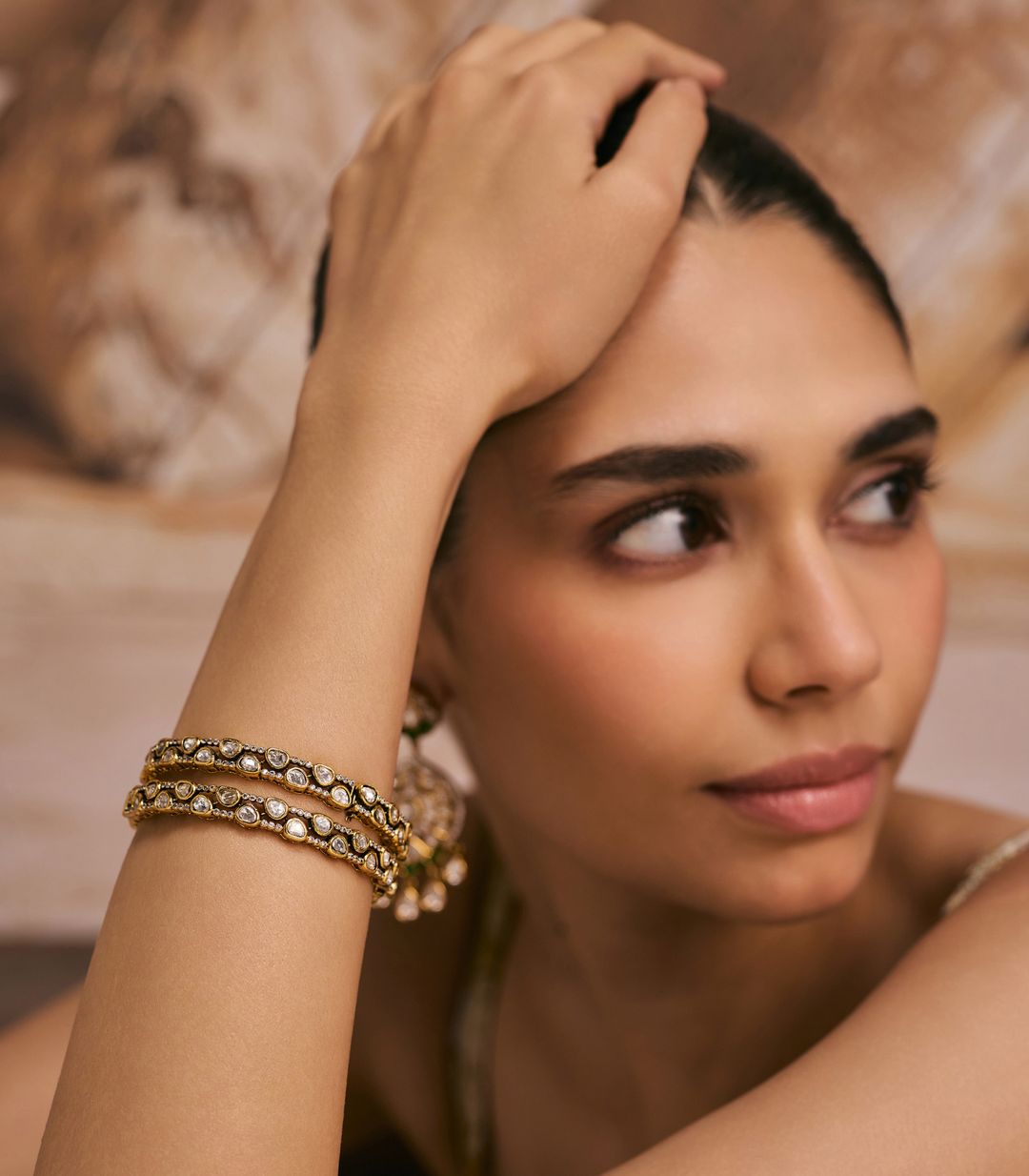 MOHANA ANTIQUE FINISH POLKI BANGLES