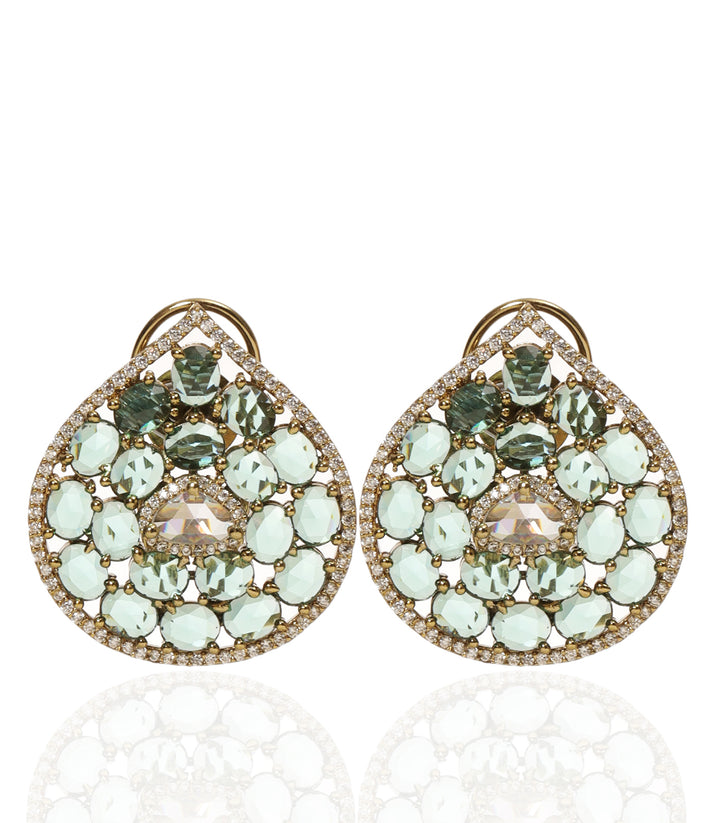 HARITA GREEN ZIRCON NECKLACE SET