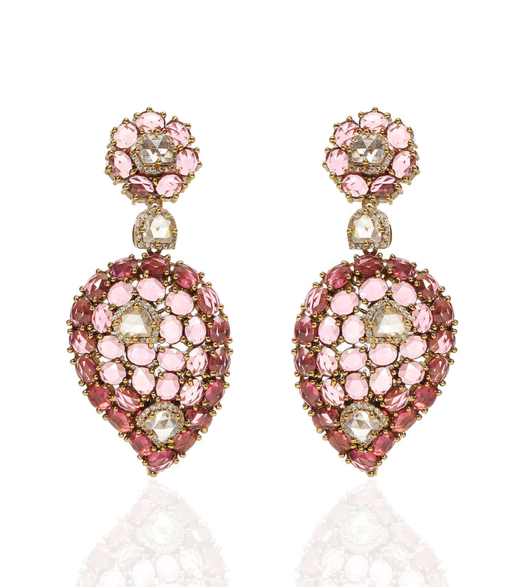 MISHKA PINK ZIRCON NECKLACE SET