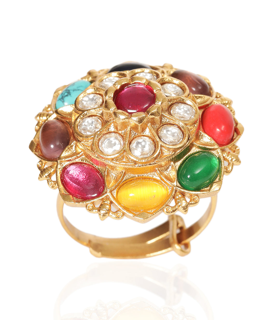ANVI NAVRATAN POLKI RING
