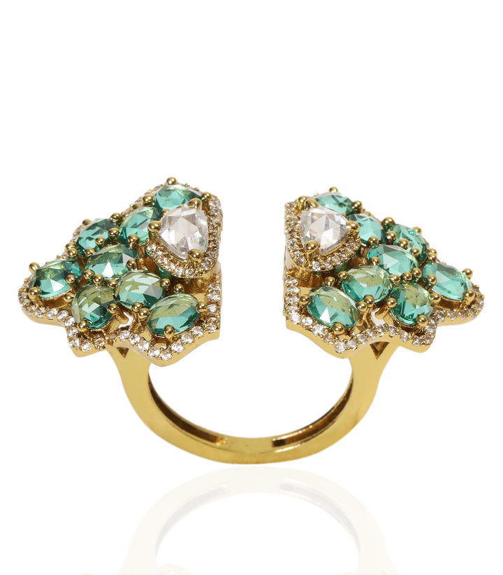 SHRESHTA MINT ROSE CUT RING